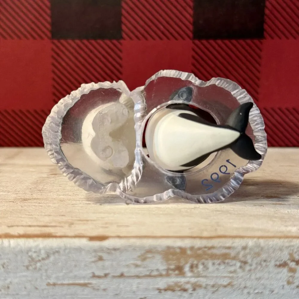 1992 Hallmark Frosty Friends #13 Christmas Keepsake Ornament | Eskimo Orca Whale
